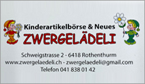 Zwergelädeli Kinderartikelbörse & Neues 