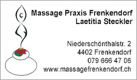 Massage Praxis Frenkendorf Laetitia Steckler