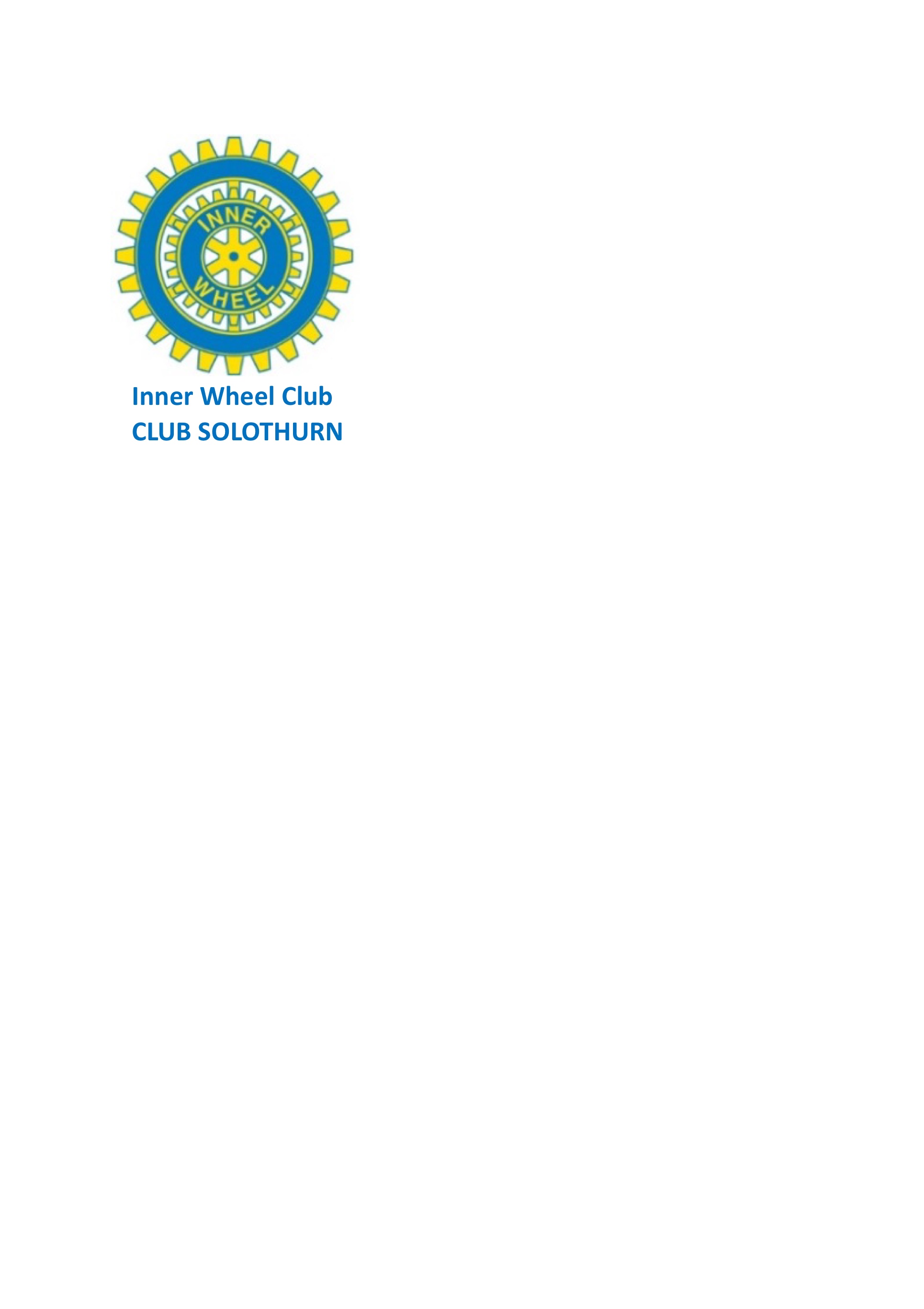 Inner Wheel Club Solothurn Inner Wheel Club Solothurn