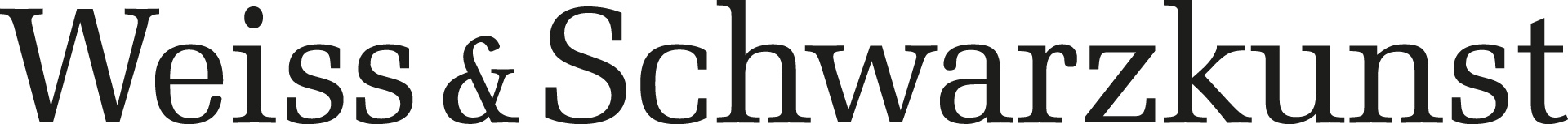 Weiss- und Schwarzkunst Weiss- und Schwarzkunst